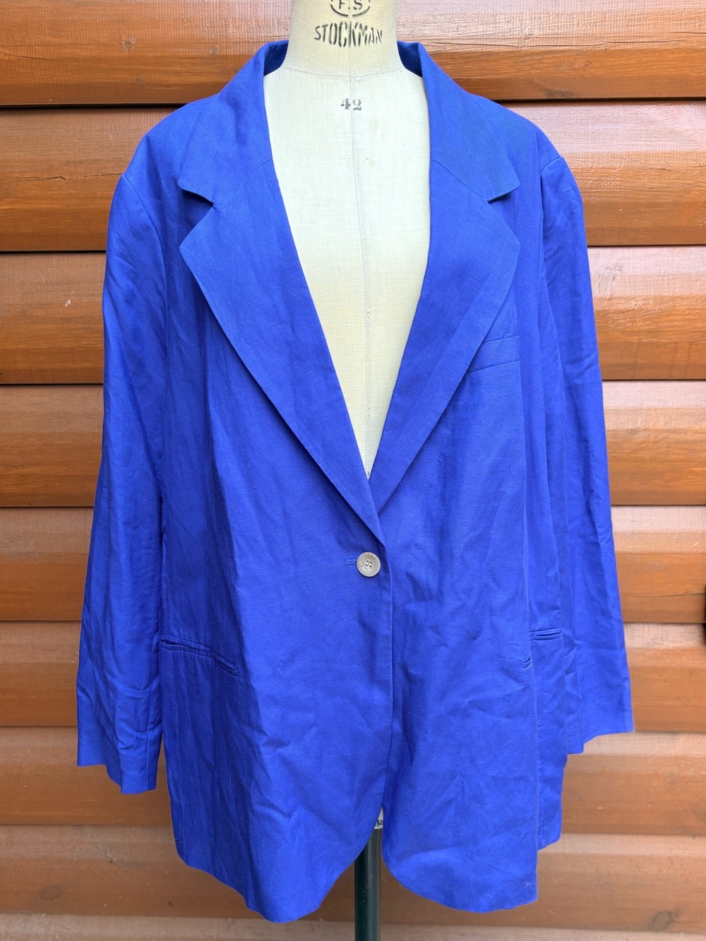 H&M Linen Single-Button Blazer